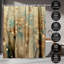 Rideau de douche Botanical Droplets of Gold par Ingrid Beddoes
