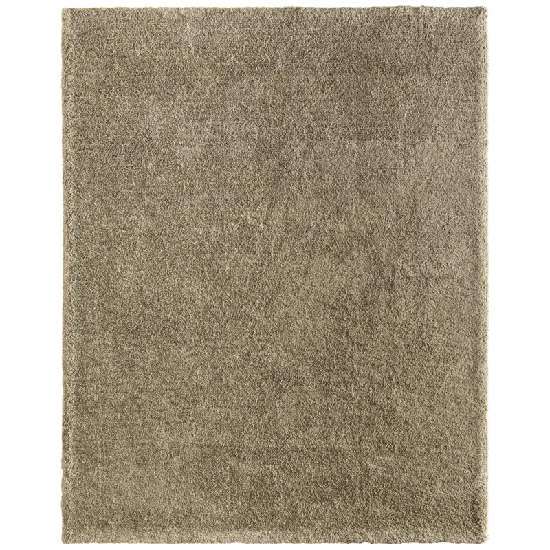 Tapis moderne uni Tula, Rectangle 10 pi x 14 pi, Vert
