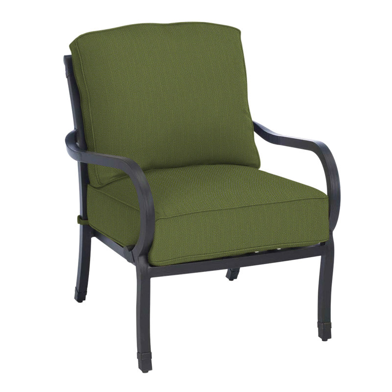 Somerset Aluminum Lounge Chair, Welt, Linen Forest