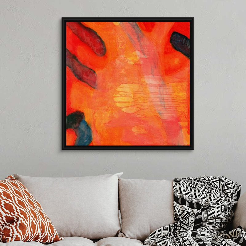 Reproduction d’art sur toile, "clown Fish II, 1997" par Charlotte Johnstone, H 38 po x l 38 po x P 1,75 po, Cadre noir