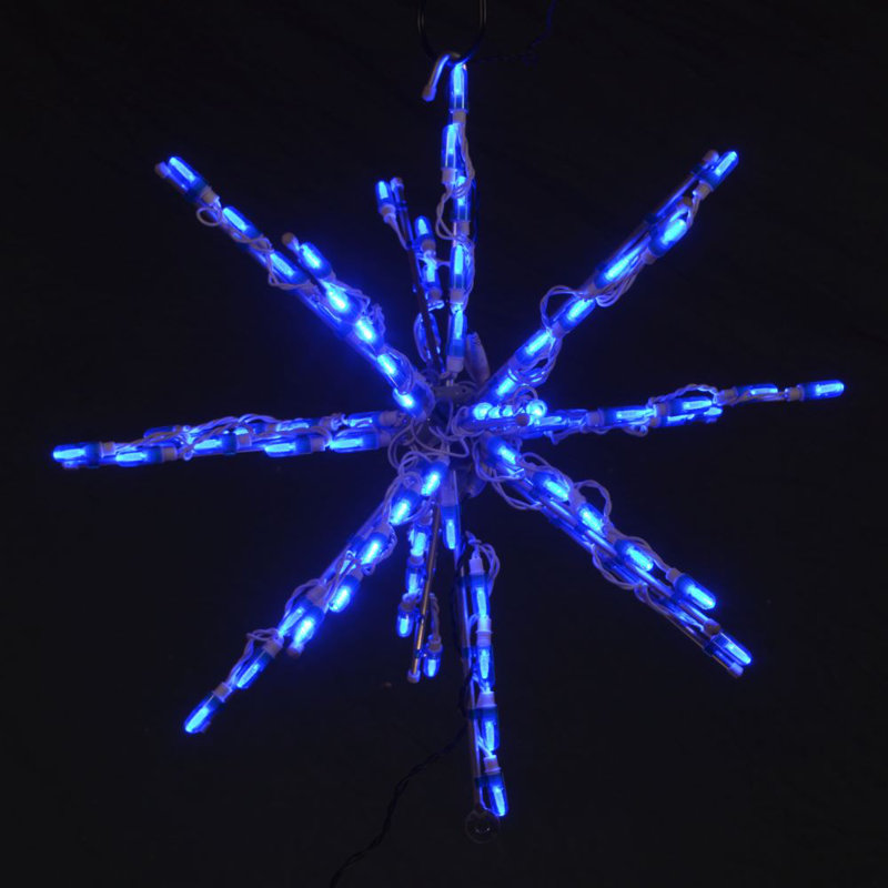 Écran lumineux à del starburst, 12 po, Bleu