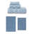 Bublitz Classy Bath Mat 100% Soft Cotton Bath Towel Set & Bath Rug-102445827-102445831