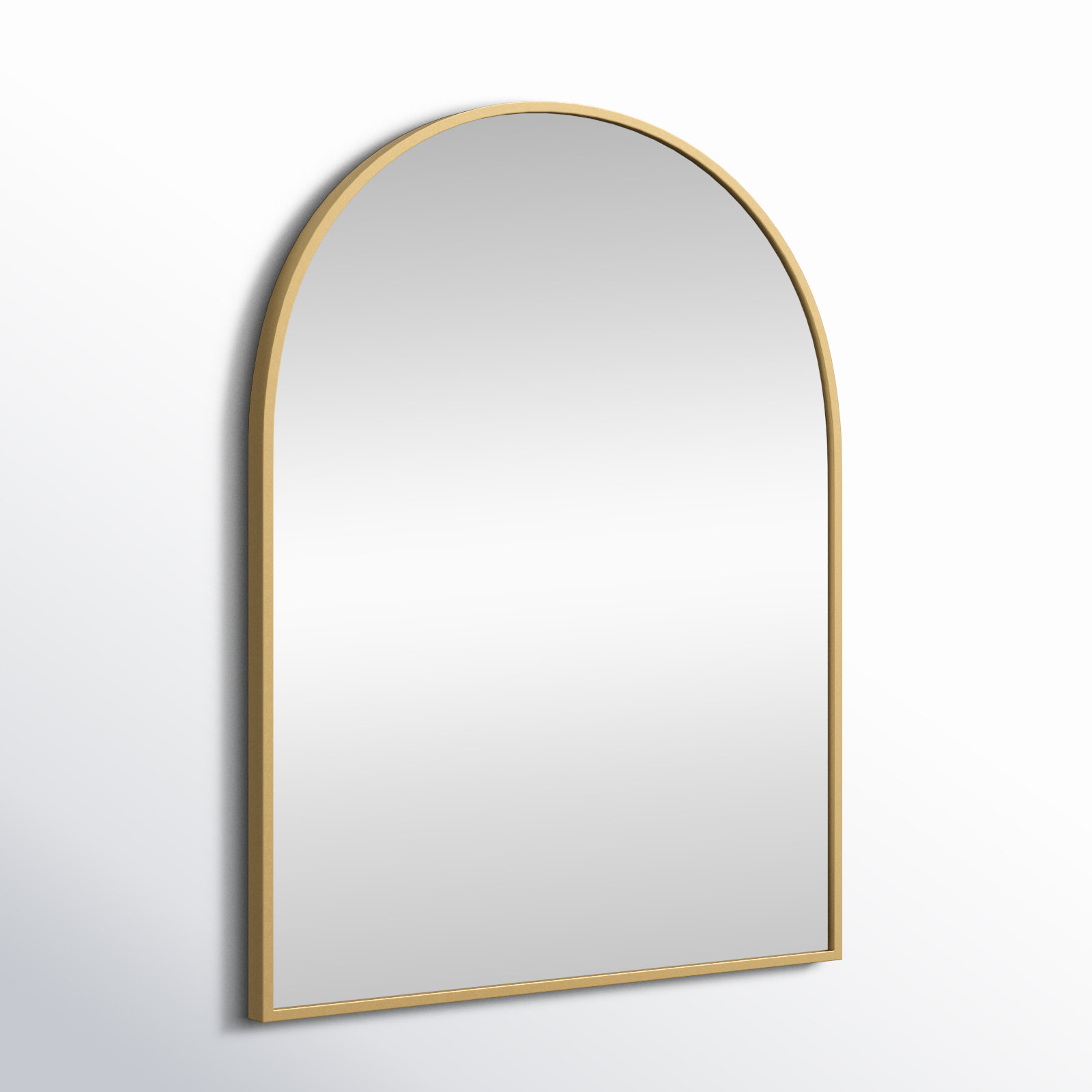 Sabine Metal Arch Wall Mirror, Brass, 30" x 24"