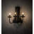 Rustic Lodge Steel Candle Wall Light