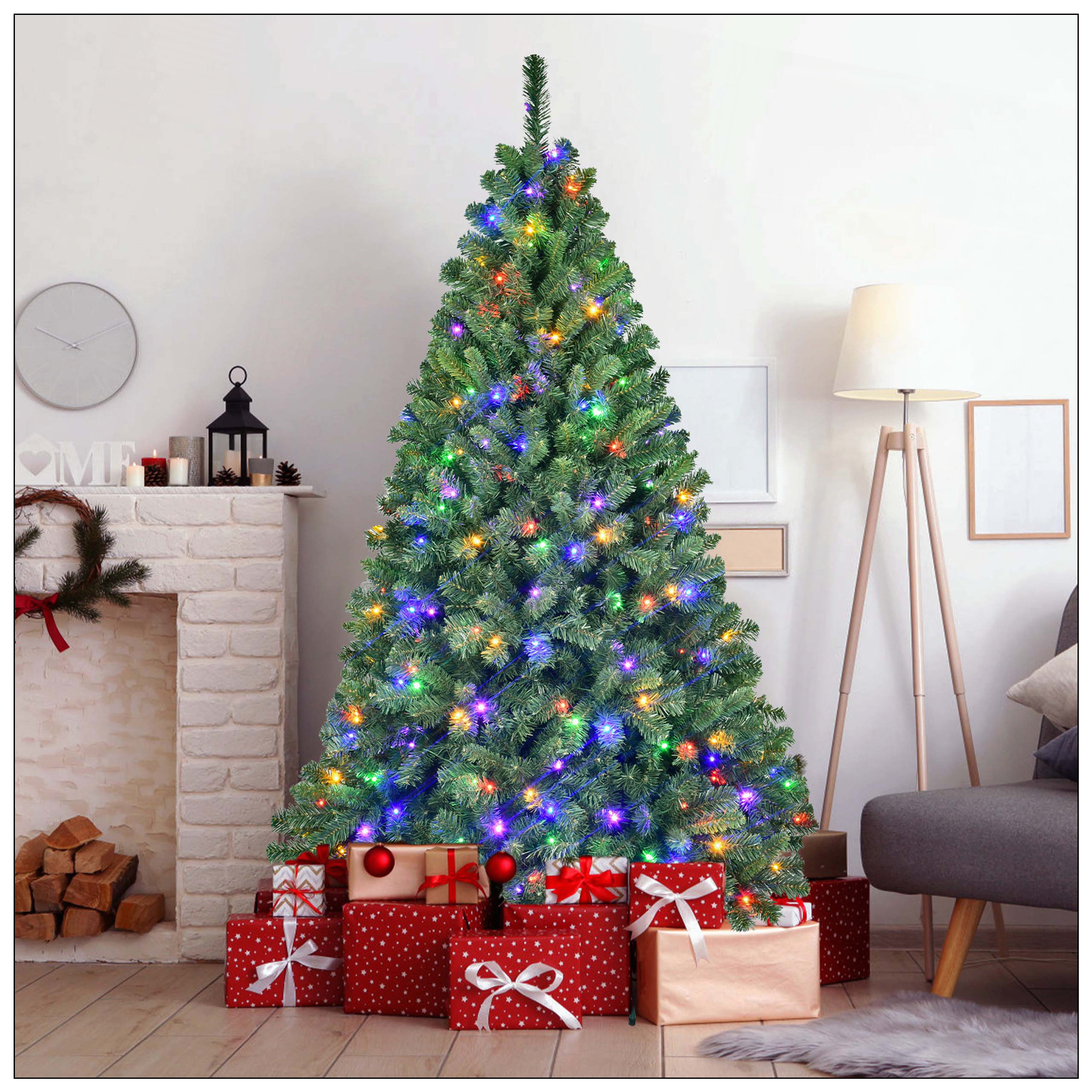 Red Barrel Studio PVC Christmas Tree With 380 Wifi Music Sync LED ...