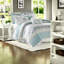 Ensemble de literie pour très grand lit ferme en coton percale 9 pièces Elegant