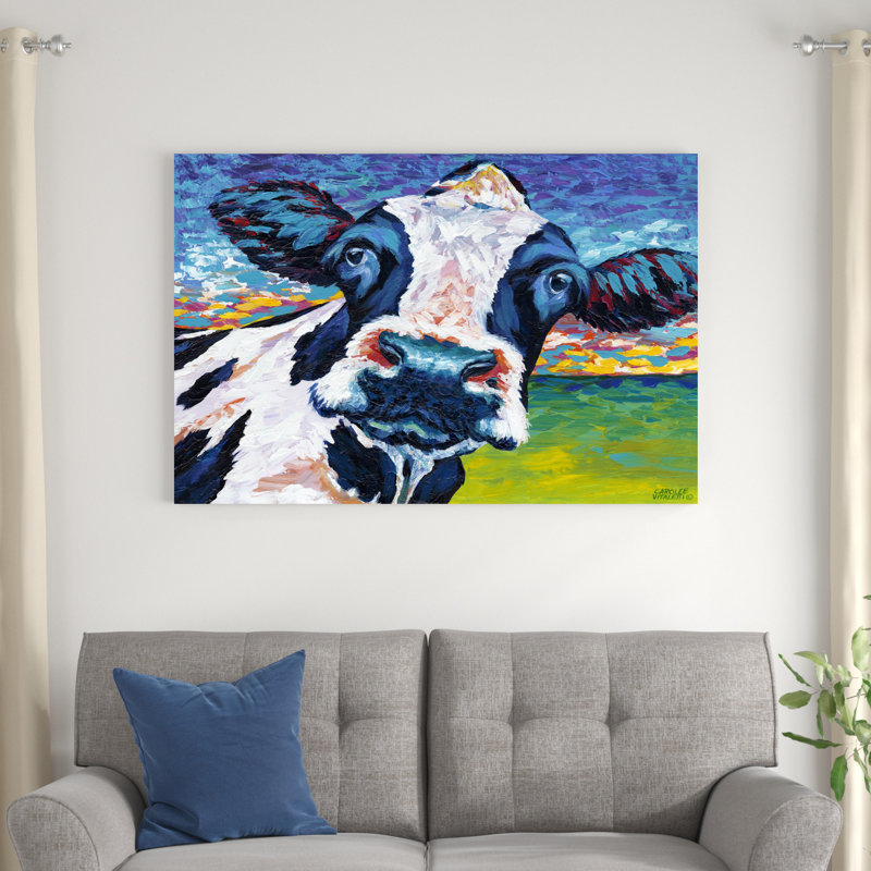 Pâture de vache I, H 32 po x l 48 po x P 1,25 po