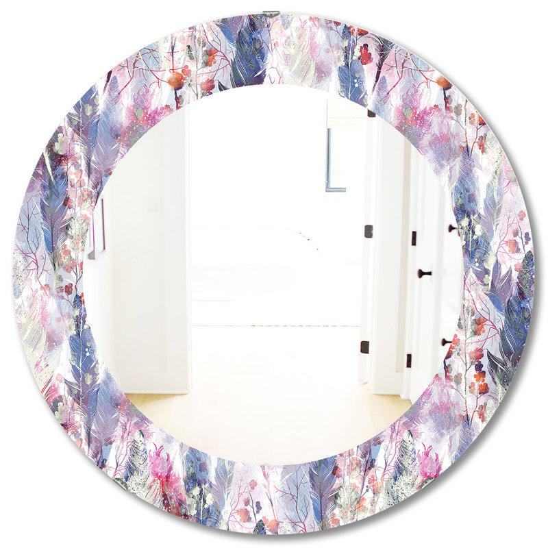 Miroir éclectique Feathers, H 31,5 po x l po