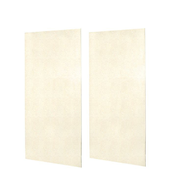48'' W 0.25'' D 96'' H Solid Surface Wall, Pebble