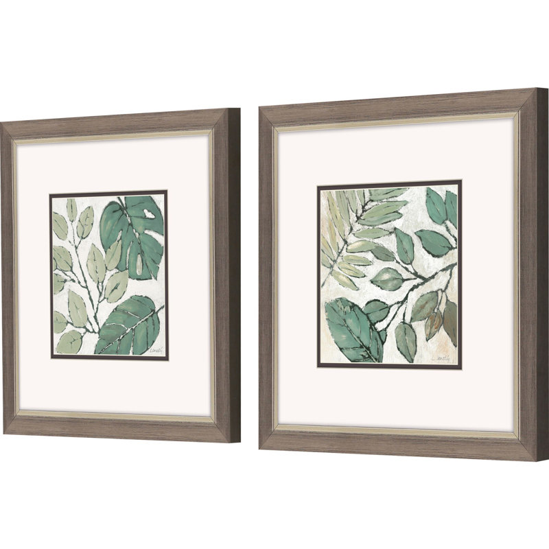 "Green Indian Summer S / 2" par Loreth, ensemble de 2 pièces sur papier