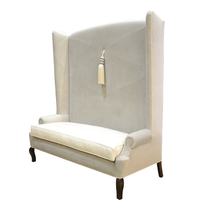 Teatro Velvet Sofa, Gray Velvet
