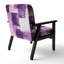Fauteuil d'appoint rembourré Glam Dancing Shape I-1481656934