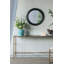 Miroir mural rond 23,5 "avec cadre en bois noir, miroir décoratif classique antique, pour salon, vestibule, salle de bain, bureau