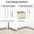 Fabric Rolling Laundry Hamper with Handles-5591482