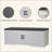 2-Tier Farmhouse Storage Bench, Entryway Shoe Bench with Padded Cushion, 2 Barn Doors & 2 Adjustable Shelves for Hallway