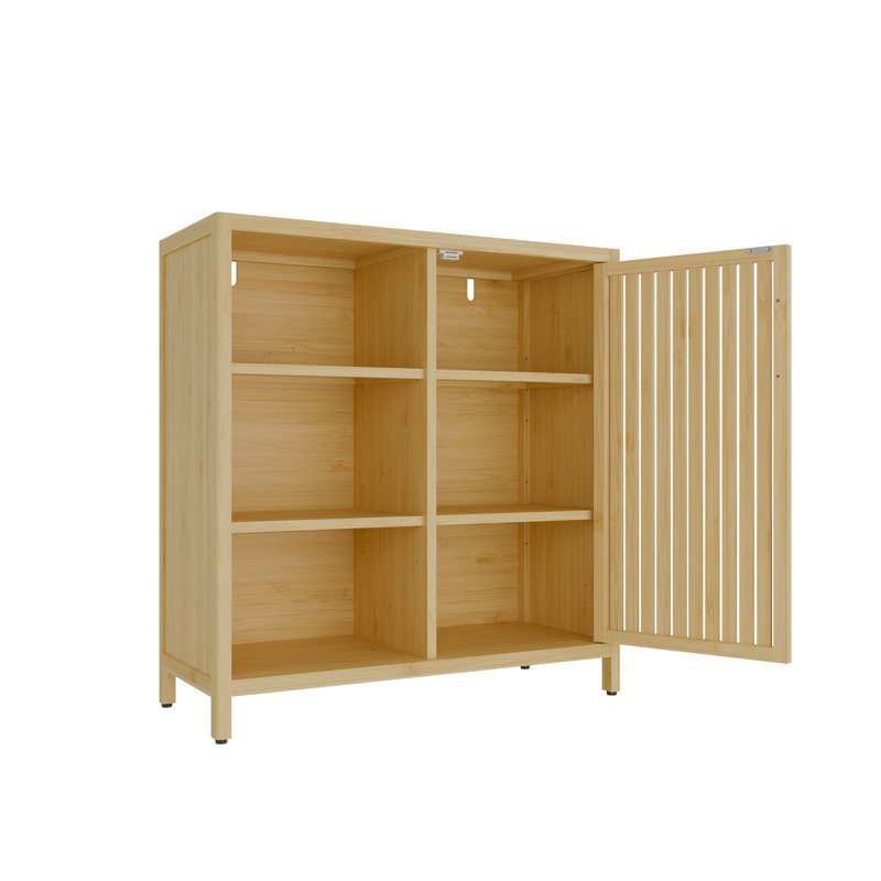 Large-Capacity Single-Door Storage Shelves for Living Room, Bathroom & Other Scenes