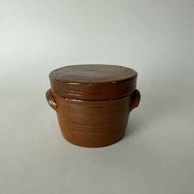 Pot à beurre conique rétro en grès français (0,25 L)