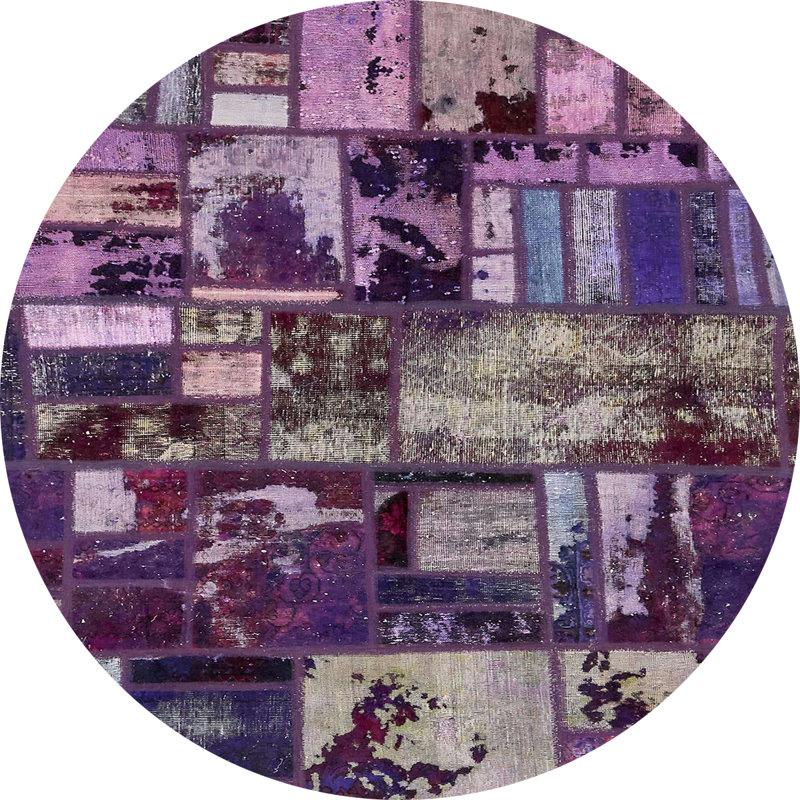 Abstract Indoor Rug, Round 4'