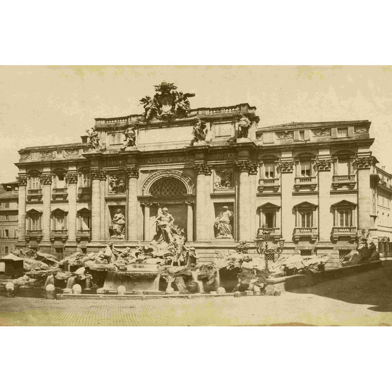 La fontaine de Trevi, H 8 po x l 12 po