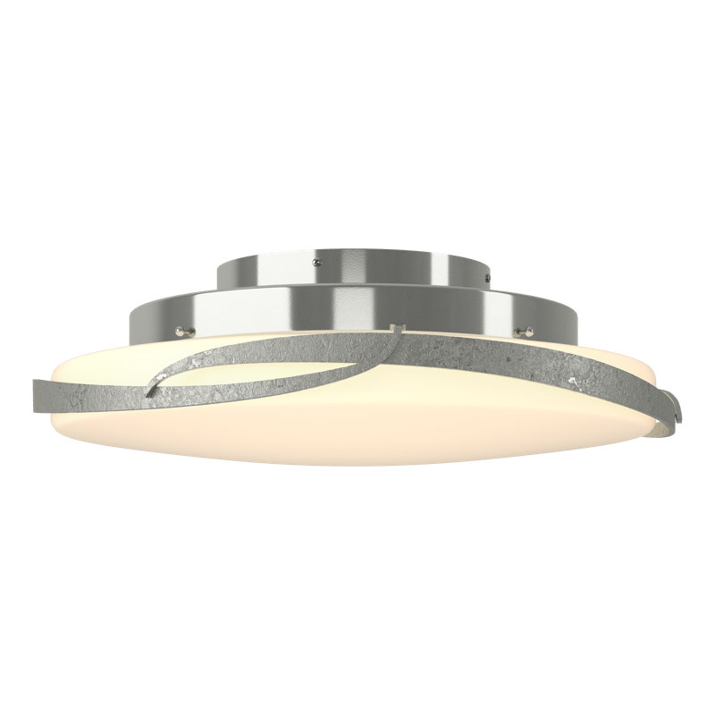 Flora 1 - Light 24.1" Shaded Bowl LED Flush Mount, Sterling