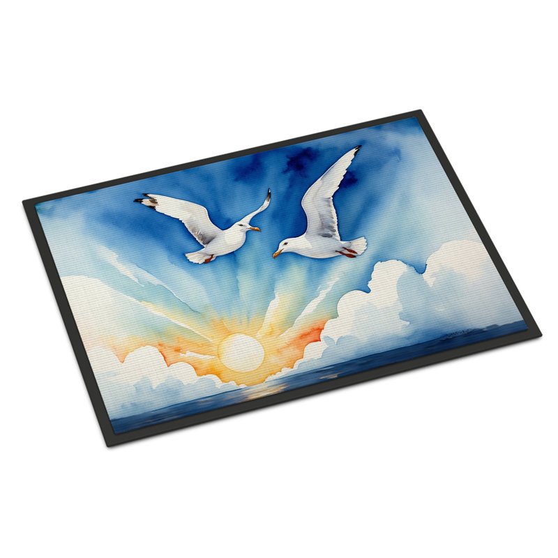 Gulls Soaring High Doormat, 24" W x 36" L