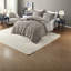 Ensembles de literie simple et confortable, style fausse fourrure gris pour une maison confortable