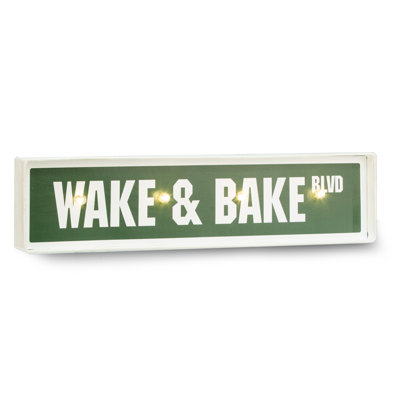 Enseigne lumineuse DEL Wake and Bake