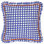 Maude Gingham Cotton Piped Cushion-121727633-103878145