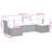  Garden Sofa Set Black