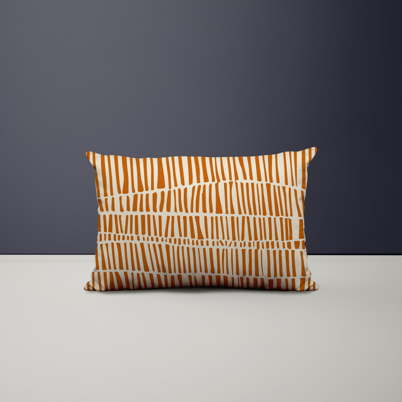 Ikom Lumbar Pillow, 18"H x 25"W, Orange