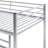 Silver Twin Over Bunk Bed With - Low For Strengthened Success Rate Metal , Safe And-1486884347-1486884346