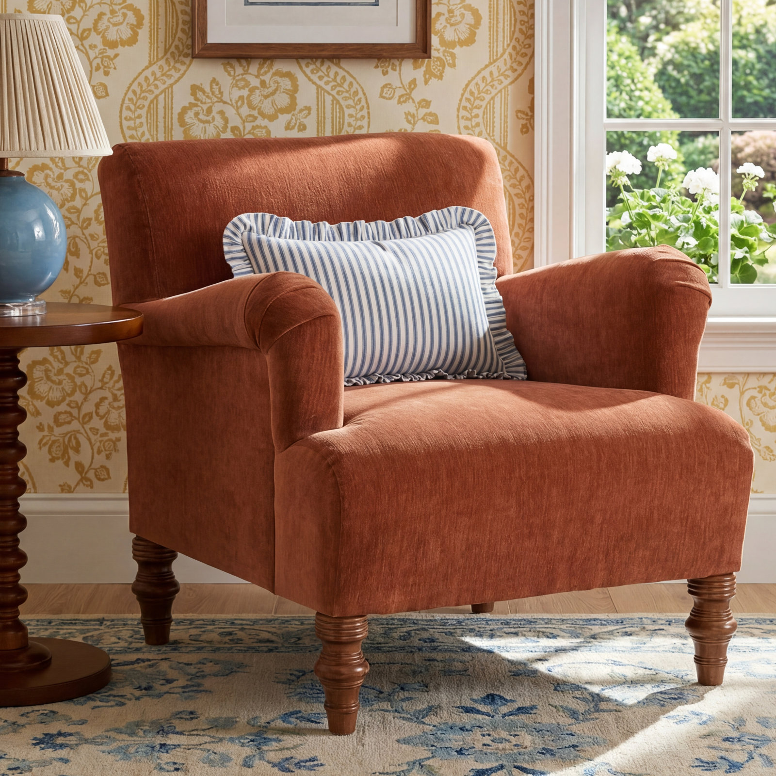 Emerson Accent Chair, Orange