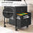 Black 2-Drawer Mobile File Cabinet - Charging Station, Rolling Printer Stand With Open Storage Shelf (Nonwovens Drawers, Fits A4/Letter For Home Office)