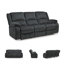 Dametris Upholstered 87'' Reclining Sofa-1933455512