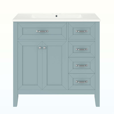 Ensemble de meuble-lavabo avec lavabo et tiroirs