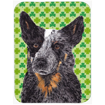 Shamrock Lucky Irish Glass Cutting Board