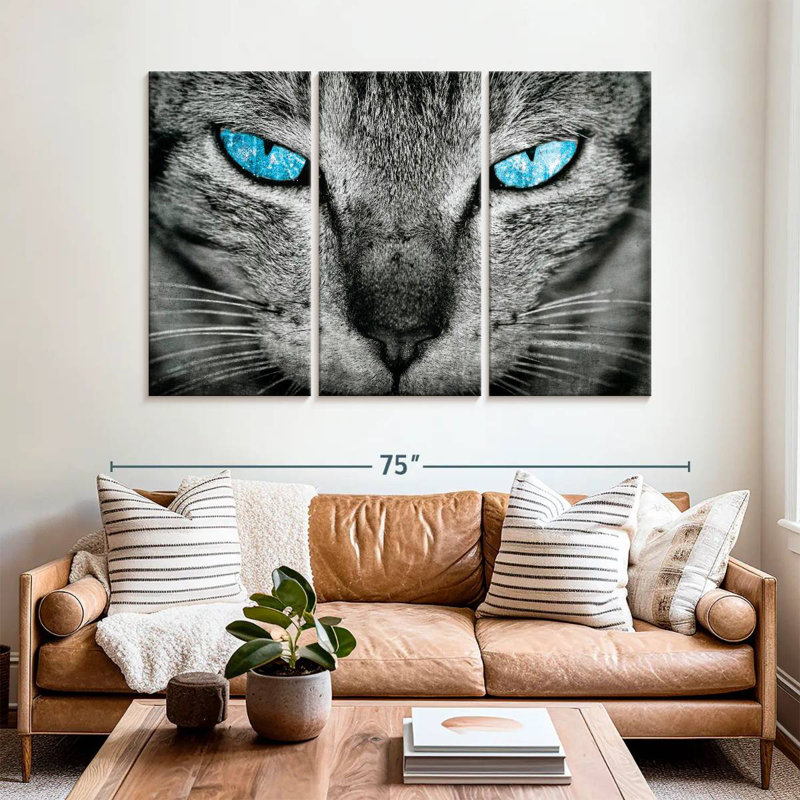 Brampt Cat Eyes Pop, 42" H x 65" W
