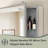 Aluminum Medicine Cabinet with Beveled Mirror, Assembly Needed, Recessed/Wall Mount,Side Mirror, Reversable Door-965205619