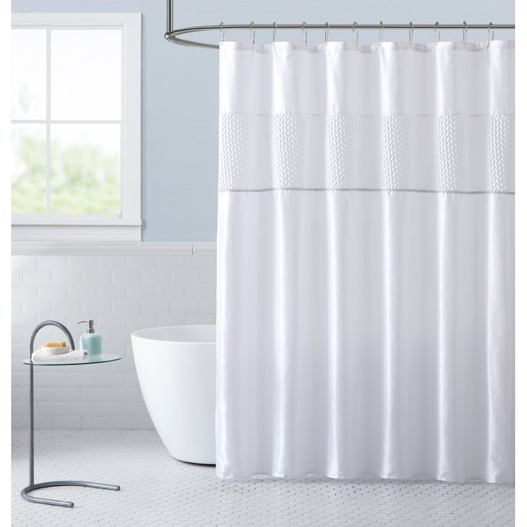 Lacie-Mia 13 Piece Polyester Shower Curtain Set