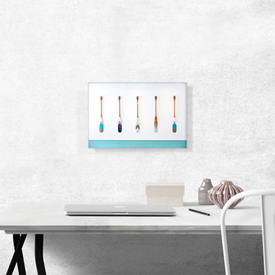 «Colorful Oars Home Decor», reproduction d'art sur toile tendue