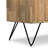 Hunter 60"W Solid Mango Wood Industrial TV Stand for TVs up to 65" with 2 Cabinets and Open Shelf-2087967493