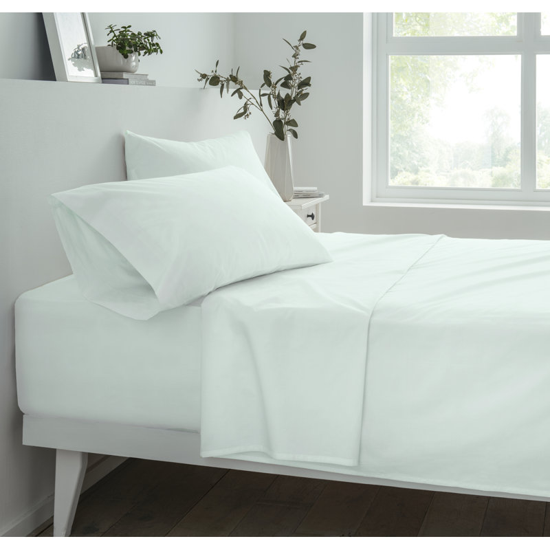 Leleifi Cotton Blend Standard Fitted Sheet, King (150 x 200cm)