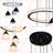 Modern Led Chandelier With Crystal Ring & 4 Cone Pendants, Adjustable Height Dimmable Pendant Light