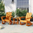 Ensemble de 3 chaises berçantes Adirondack POLYWOOD x Sol 72 Jamarion