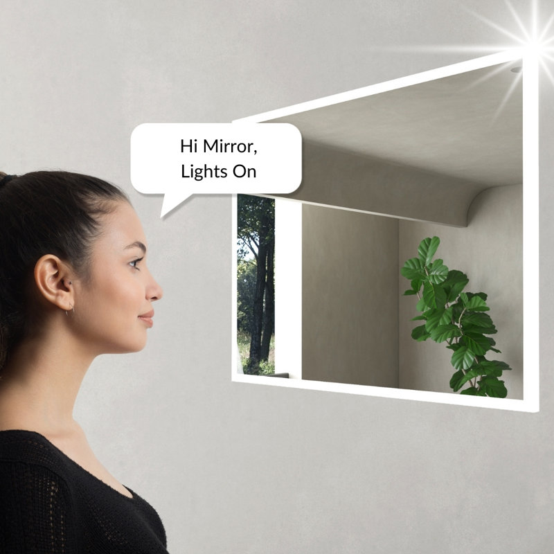 Simona Modern LED Bathroom Vanity Mirror, 30" x 24"