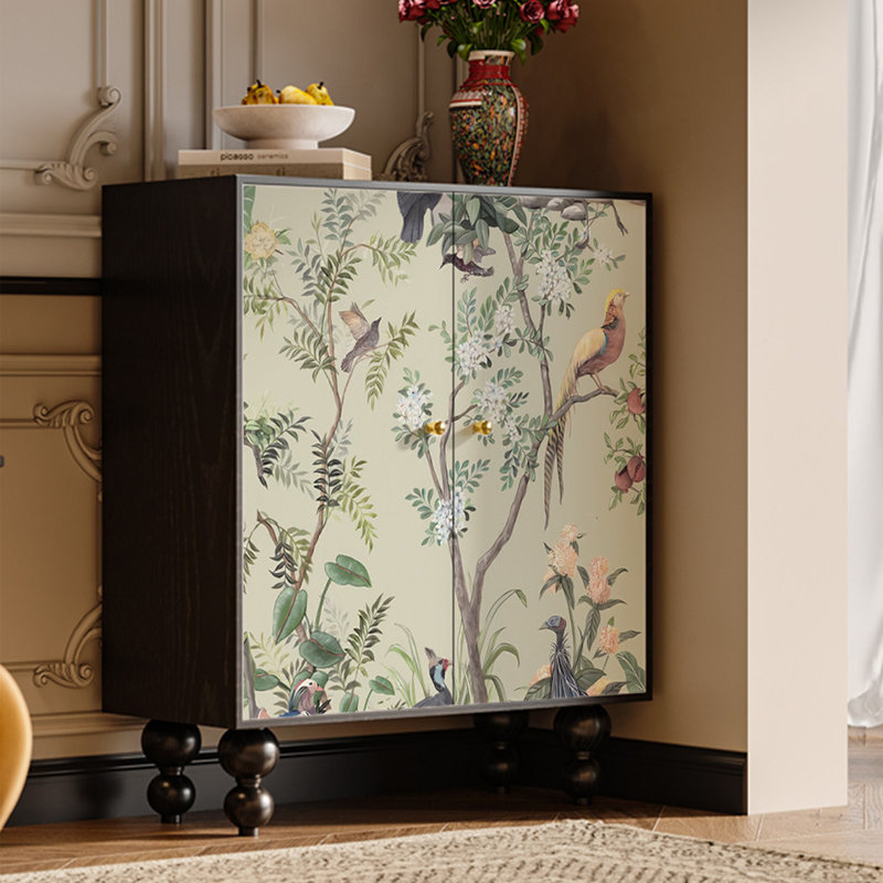 French Retro Minimalist Style Accent Cabinet
