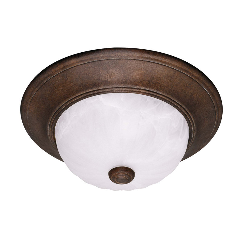 Polanco 2 - Light Flush Mount in Satin Nickel, Satin Nickel, 4.875" H x 11" W x 11" D