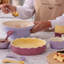 IN THE MEADOW PIE PINK DISH 9"