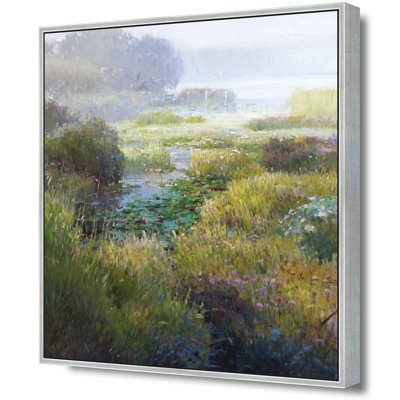 Still Waters And Marsh Bloom Print