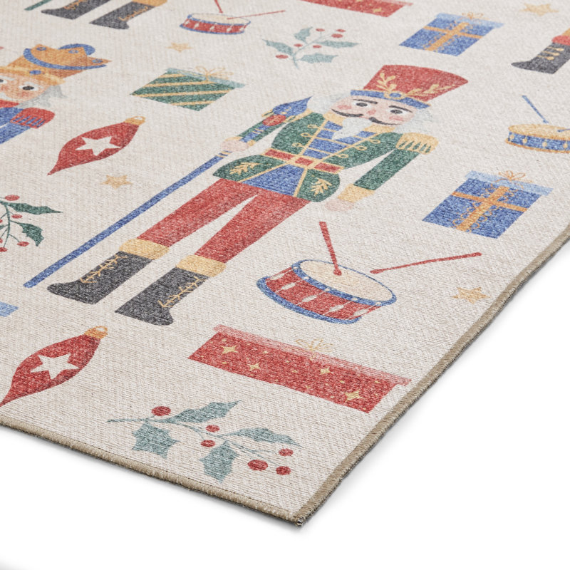 Abstract Flatweave Area Rug, Rectangle 50 x 80 cm